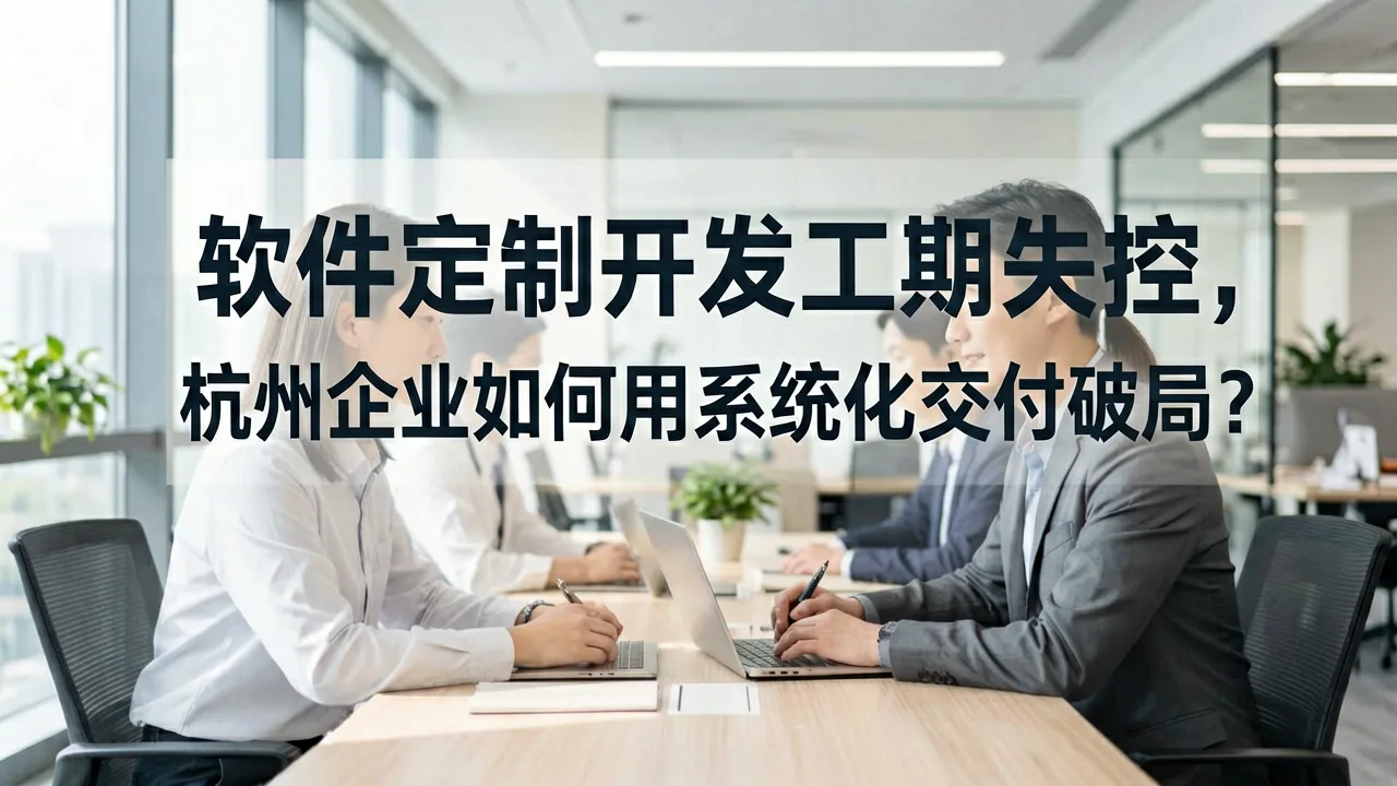 软件定制开发工期失控，杭州企业如何用系统化交付破局